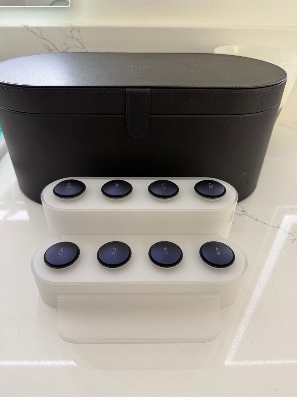 Dyson Airwrap Accessory Organizer Dock Set with Black Storage Case